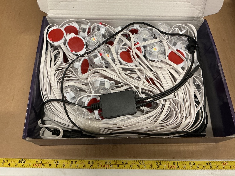 Photo 1 of 100FT Permanent Outdoor Lights, RGB LED Eaves Lights with APP/Remote Control, IP67 Waterproof LED String Lights for Christmas, Halloween, Garden Decor