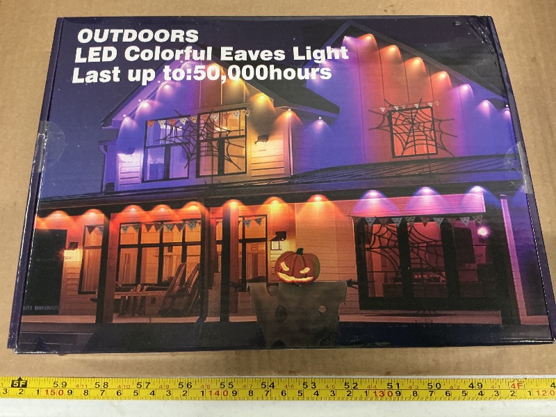 Photo 1 of 100FT Permanent Outdoor Lights, RGB LED Eaves Lights with APP/Remote Control, IP67 Waterproof LED String Lights for Christmas, Halloween, Garden Decor