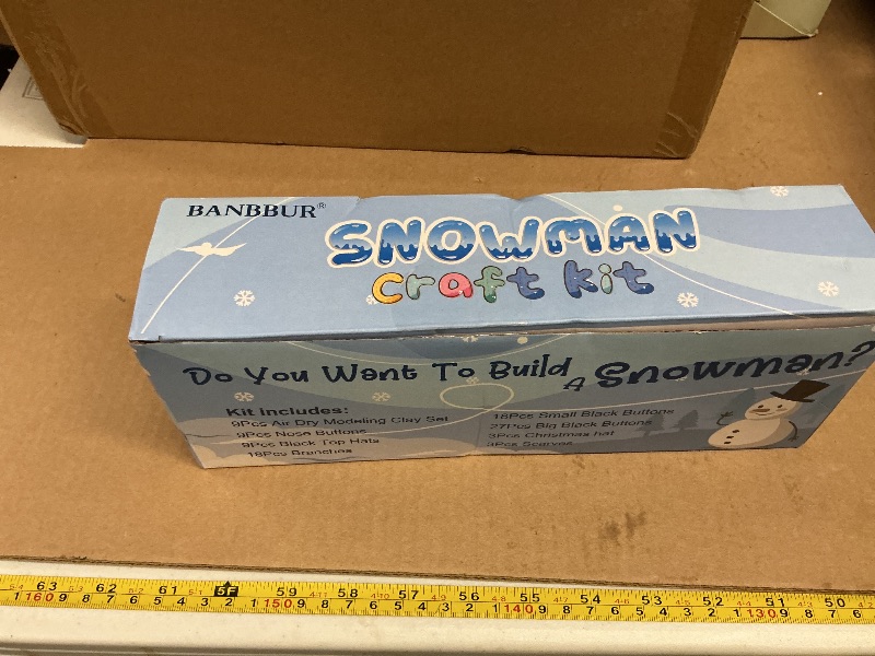 Photo 1 of 9 Pack Build a Snowman Kit Snowman Crafts for Kids,Modeling Clay Snowman DIY Kit, Christmas Stocking Stuffers for Kids,Christmas Crafts Xmas Gift