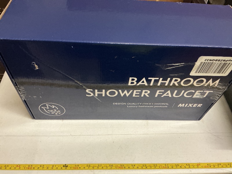 Photo 1 of 3 Handles Tub Shower Faucet Set with 10 Spray Handheld Shower 4.7 Inch Shower Handheld Shower Tub Kit Wall Mounted Shower System with Tub Spout Brushed Nickel Shower Fixtures Tub and Shower Trim Kit