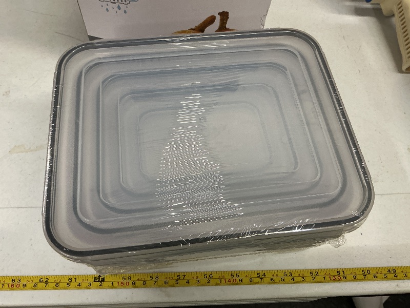 Photo 1 of 5 PCS Large Fruit Containers for Fridge - Leakproof Food Storage Containers with Removable Colander - Dishwasher & microwave safe Produce Containers Keep Fruits, Vegetables, Berry, Meat Fresh longer