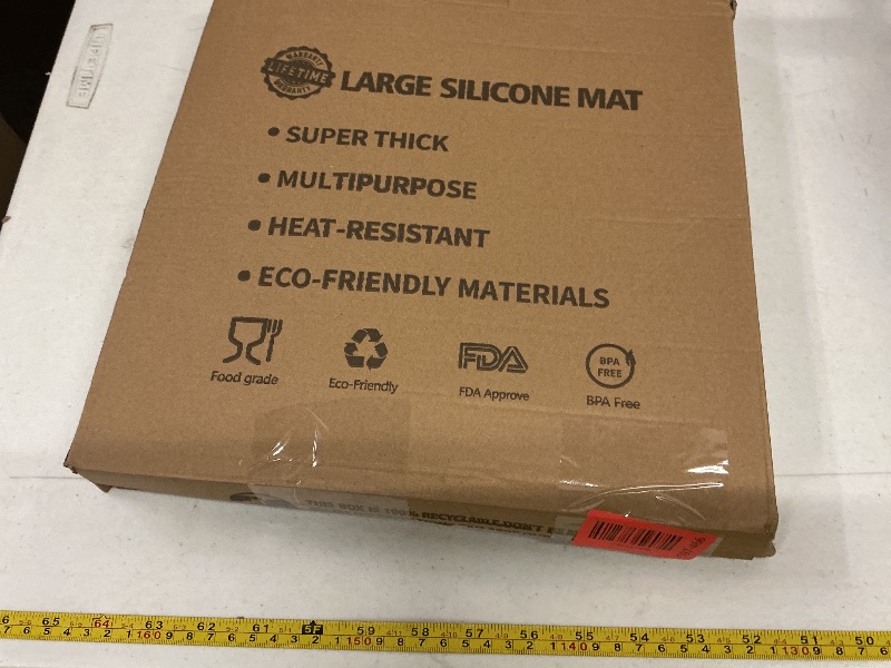 Photo 1 of 2Pack Large Silicone Mats for Kitchen Counter, 48''x24''(120cmx60cm) Heat Resistant Mat for Kitchen Island, Waterproof Multipurpose Countertop Protector, Dark Gray