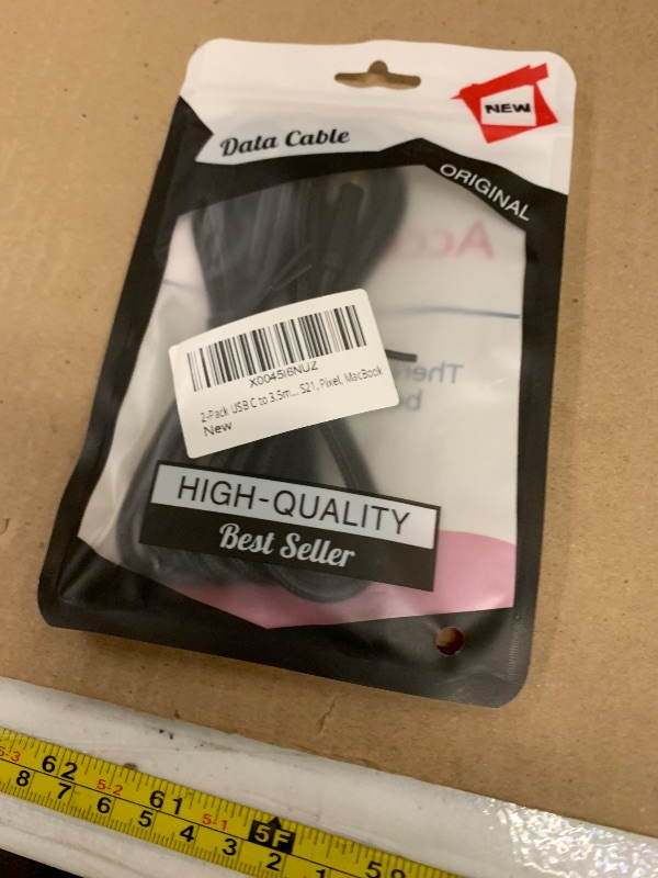 Photo 1 of 2-Pack USB C to 3.5mm Audio Aux Jack Cable [3.3ft], Type C to 3.5mm Headphone Car Stereo Cord Compatible with iPhone 17 Air/16e/16 Pro Max/15 Pro/15 Plus, iPad Pro, Samsung Galaxy S25, Pixel, MacBook