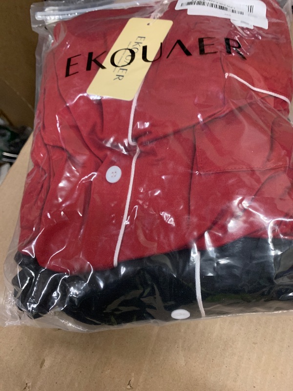 Photo 1 of 3XL. Ekouaer 2 Pack Nightgowns for Women Long Sleeve Sleep Shirt for Adult Button Soft Boyfriend Night Pajama Dress Maternity Night Shirt For Nursing Sleepwear