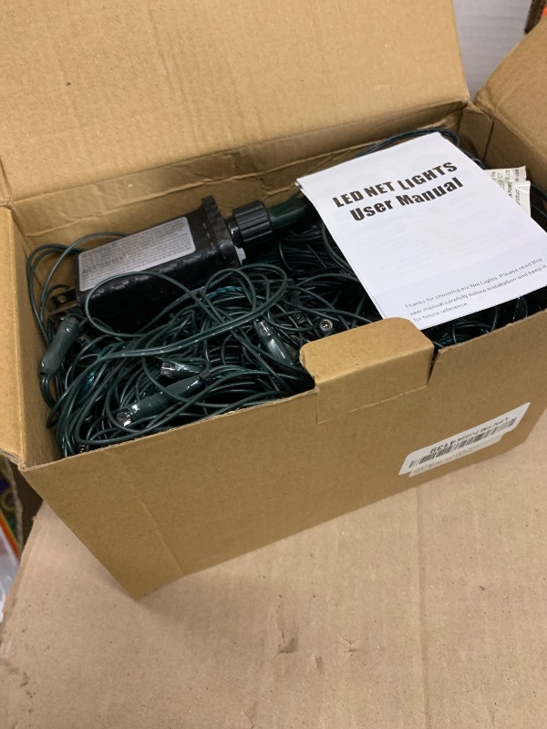 Photo 1 of 12ft x 5ft 360 LED Christmas Net Lights, 8 Modes Waterproof With Timer Low Voltage Connectable Mesh Lights for Trees, Bushes, Shurb, Garden, Outdoor Decoration(2 Pack, Green Wire, Multi-colored)