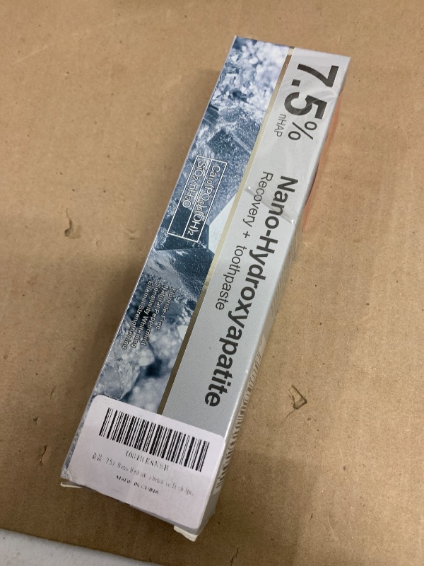 Photo 1 of 7.5% Hydroxyapatite Toothpaste, Fluoride-Free, Natural Peppermint, Promote Tooth remineralization, Protect Tooth Enamel, Reduce Teeth Sensitivity 1pcs