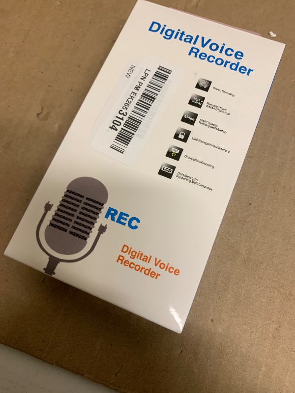 Photo 1 of 64GB Digital Voice Recorder Voice Activated Recorder with Playback, Portable Audio Recorder, Portable Recording Device with AI Noise Reduction, Portable Audio Recorder for Meeting/Course