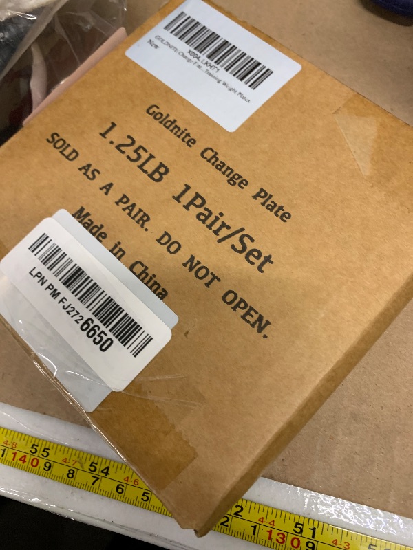 Photo 1 of GOLDNITE Change Plates 1.25LB Set Rubber Coated Fractional Weight Plates Olympic Bumper Plates - Barbell Weights for Strength Training, Crossfit, Home Gym Workouts Powerlifting