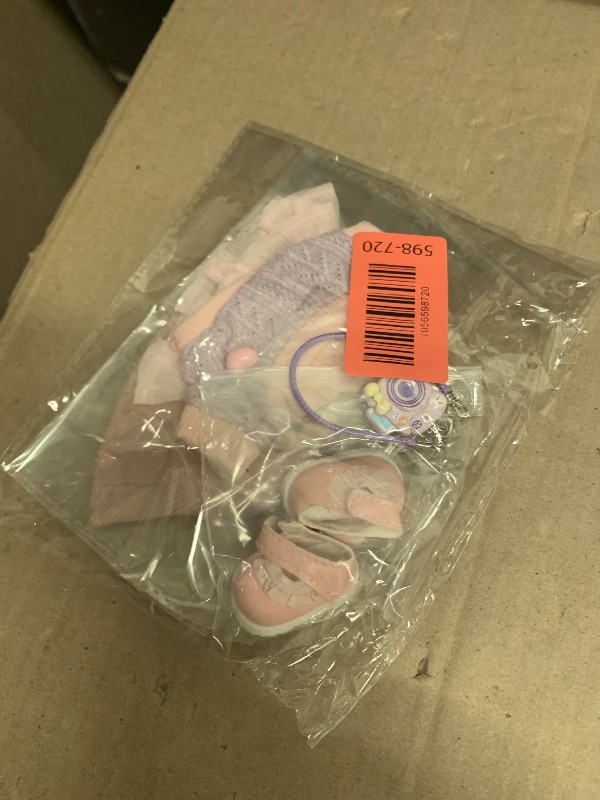 Photo 1 of 17cm Doll Clothes Set (Doll Not Included) Stylish Kawaii Pink Outfit Set 5 Pieces Chic Fashion with Stylish Accessories for Mini Dolls