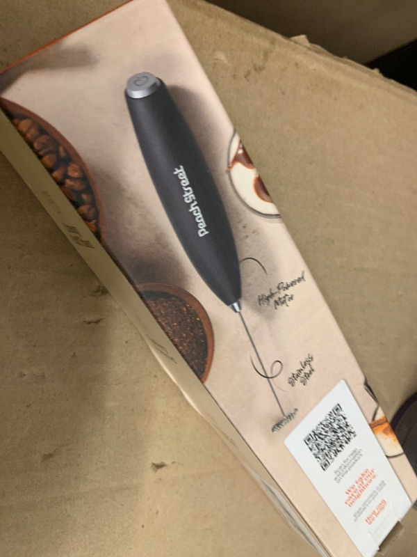 Photo 1 of 1pc. Powerful Handheld Milk Frother, Mini Milk Foamer, Battery Operated (Not included) Stainless Steel Drink Mixer for Coffee, Lattes, Cappuccino, Frappe, Matcha, Hot Chocolate.