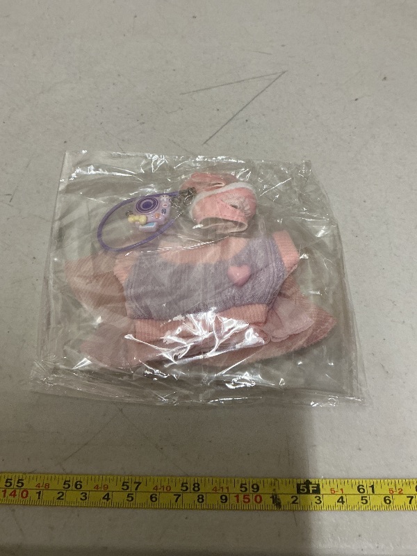 Photo 1 of 17cm Doll Clothes Set (Doll Not Included) Stylish Kawaii Pink Outfit Set 5 Pieces Chic Fashion with Stylish Accessories for Mini Dolls