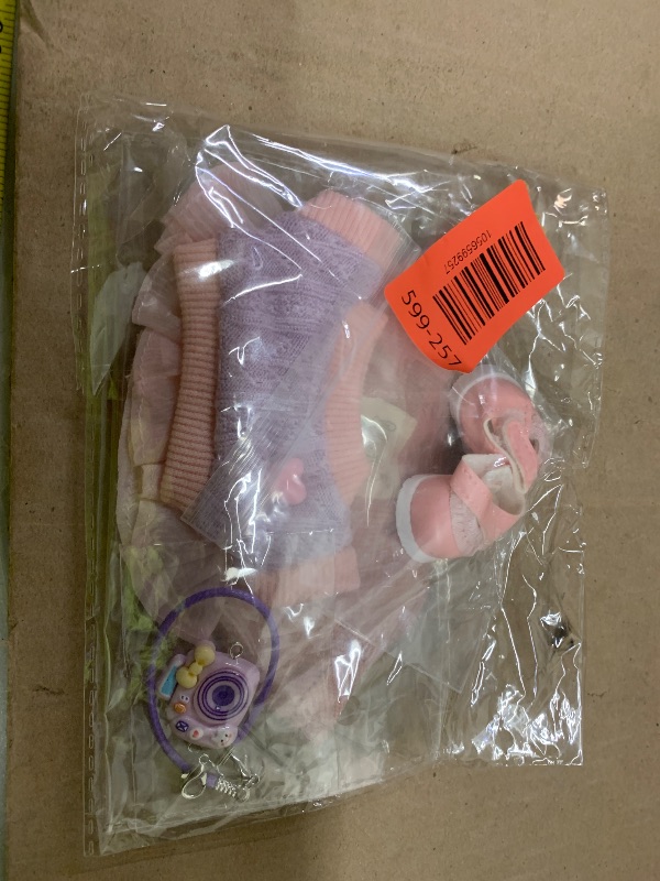 Photo 1 of 17cm Doll Clothes Set (Doll Not Included) Stylish Kawaii Pink Outfit Set 5 Pieces Chic Fashion with Stylish Accessories for Mini Dolls