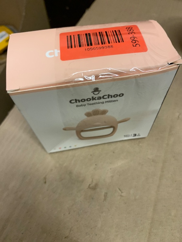 Photo 1 of 2 Packs Baby Teething Toy for 0-6 6-12 Months, Food Grade Silicone Teething Mitten, Anti Dropping Wrist Hand Teethers Baby Chew Toys for Sucking Needs, BPA Free (Green & Caramel)