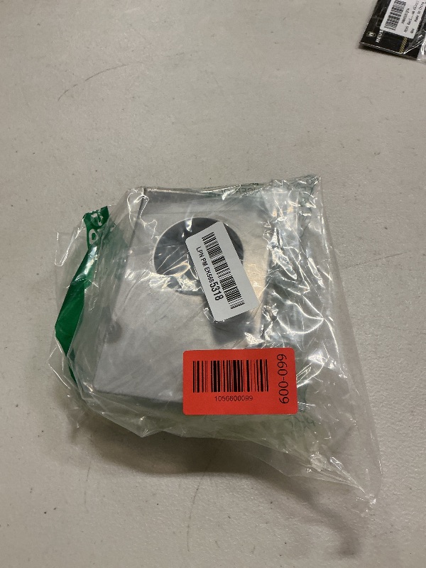 Photo 1 of 1 1/2" Single Hole Weldable Steel Lockbox for Metal Doors and Gates (Fits Most Knob or Deadbolt Locks)