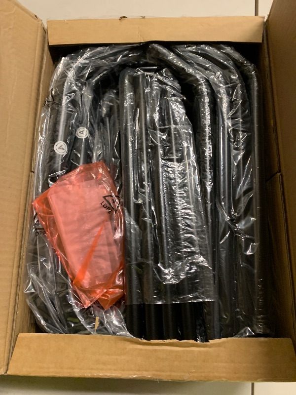 Photo 1 of 4 Floor Bike Rack, Safeguard Disc Brakes & Derailleurs Design, Waterproof Bicycle Stand Indoor/Outdoor/Garage Use, Fits 12"-29" Tires, Upgraded 0.63" Steel Tubes for Stability
