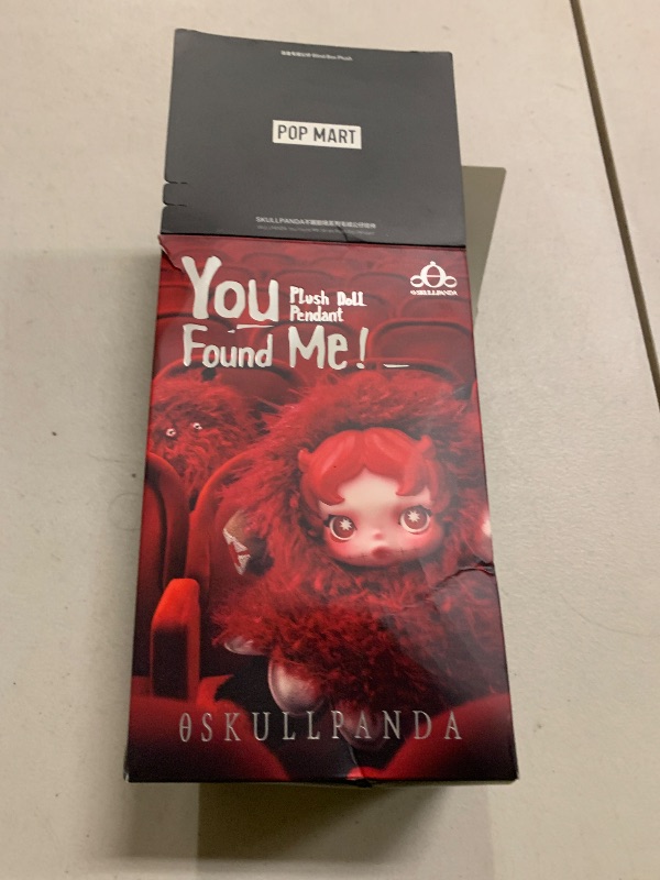 Photo 1 of *OPENED** POP MART SKULLPANDA You Found Me! Series Plush Doll Pendant Blind Box Figures, Collectible Toys, Holiday Birthday Gifts for Girlfriend Daughter Girls and Boys, Single Box