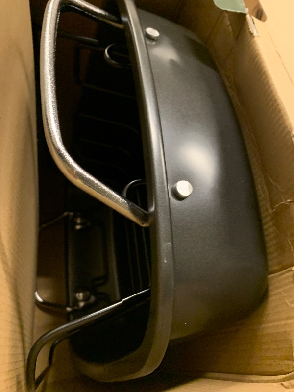 Photo 1 of 24lb Carbon Steel Nonstick Roasting Pan with Rack - BPA Free, Leak-Proof, 450°F Heat Resistant (17x13x4in) | Oil-Draining, Dishwasher Safe for Thanksgiving Christmas Turkey