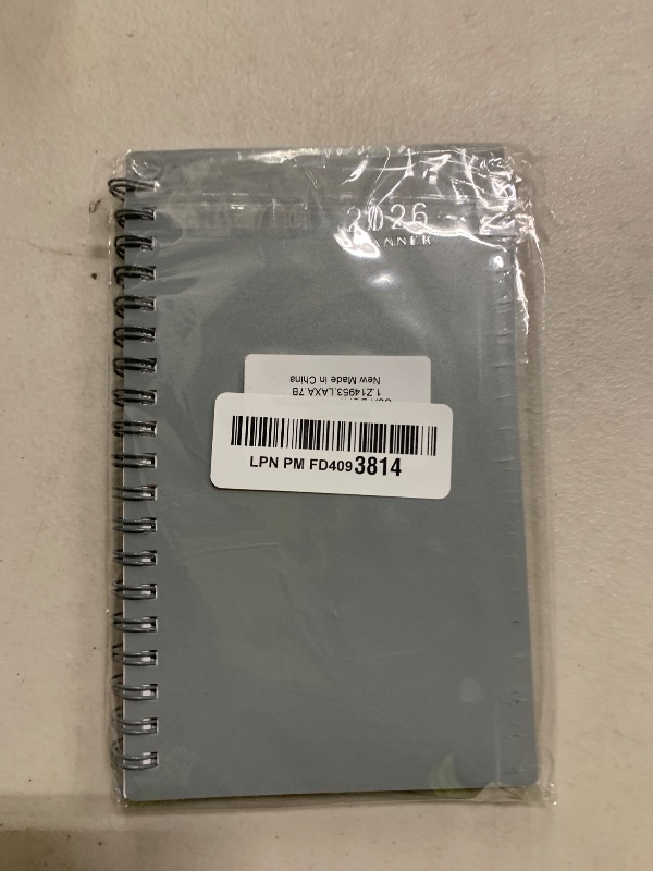 Photo 1 of 2026 Pocket Calendar/Planner - Weekly & Monthly Pocket Planner for Purse, Jan. 2026 - Dec. 2026, 6.8" x 4.1", Strong Twin - Wire Binding, Plastic Cover