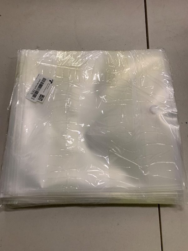 Photo 1 of 36Pcs 12x12 Paper Storage Organizer Top Loading Plastic Scrapbook Storage Box Clear Scrapbook Paper Organizer for Holding Scrapbooks Photos Vinyl Sheets Files