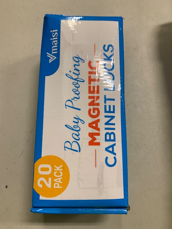 Photo 1 of 20 Pack Magnetic Cabinet Locks Baby Proofing - Vmaisi Children Proof Cupboard Drawers Latches - Adhesive Easy Installation