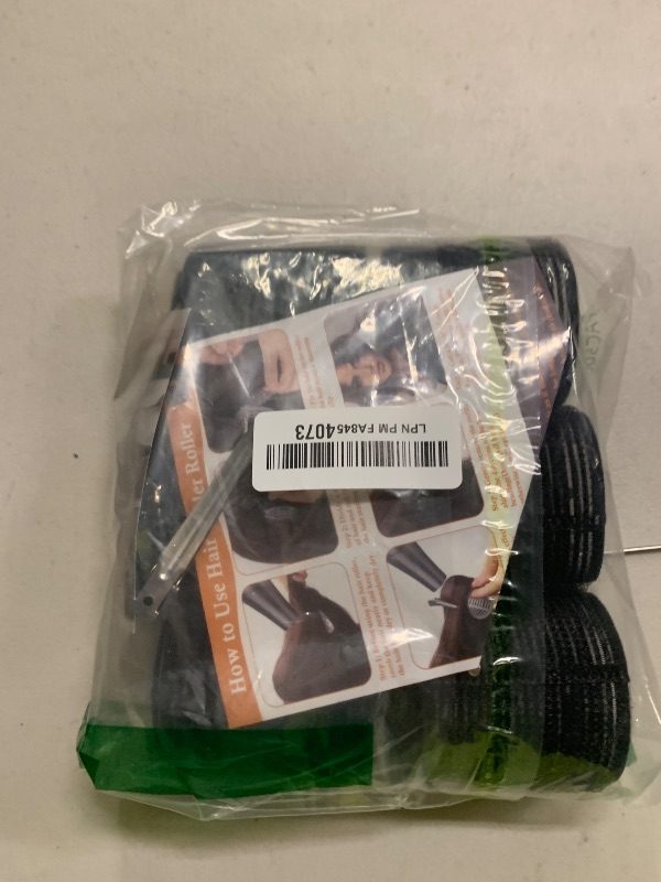 Photo 1 of 39PCS Self Grip Curlers 3 Sizes - Black 2.5in, 1.9in, 1.4in Rollers with Duckbill Clips for Long, Medium, Short, Thick, Fine Hair Volume and Bangs (Black)