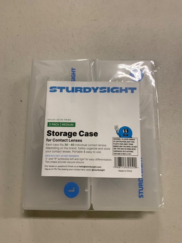 Photo 1 of 2 Pack Colored Contact Lens Monthly Organizer Case, Each Hold 30-40 PCS, Total Hold 60-80 PCS, Portable Storage Box for Disposable Daily Contact Lenses, Storage Box for All Brand Cosmetic Contact Lens