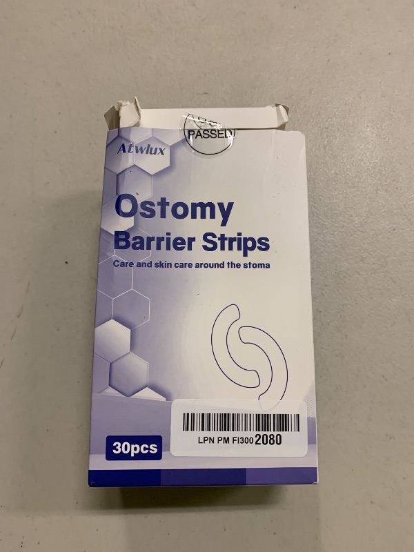 Photo 1 of 30PCS Ostomy Barrier Strips, Medical Hydrocolloid Ostomy Supplies, Elastic Barrier Strips, Waterproof Leak-Free Skin Adhesive Barrier Tapes for Stoma Colostomy Bags