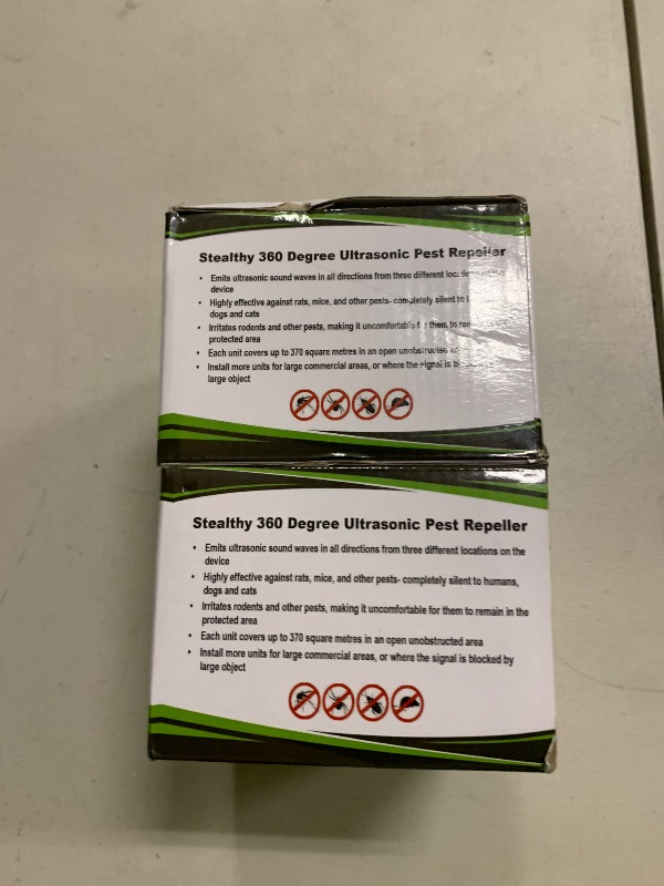 Photo 1 of 2025 360°Ultrasonic Pest Repellent Plug in,Indoor Pest Control for Rodent Mice Rat Squirrel Bat Roach Spider Ant Bug,Electronic Repelling Device Mouse Traps for Basement House Garage Kitchen(2pcs)