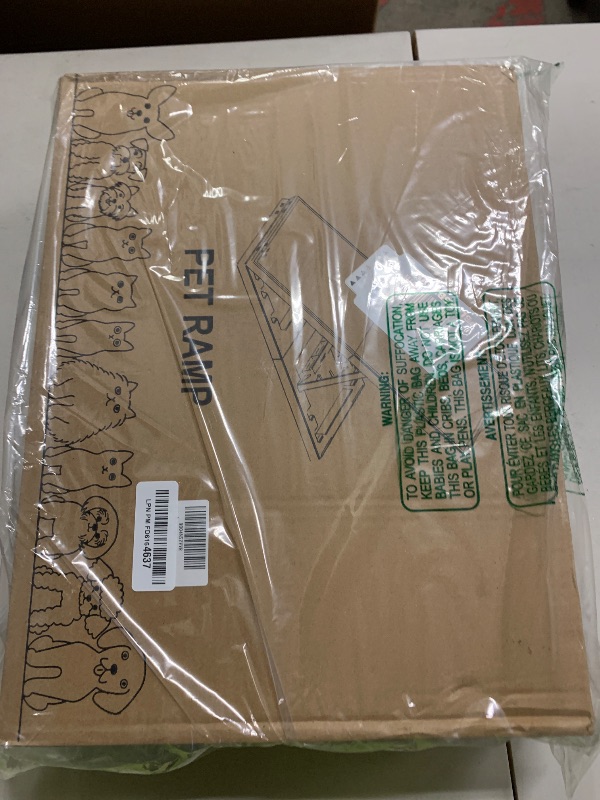 Photo 1 of 2 in 1 Adjustable Dog Ramp Bed for Small Medium Pets Folding Collapsible Pet Ramps with Non Slip Carpet Portable Indoor Puppy Ramp for Sofa,Chair