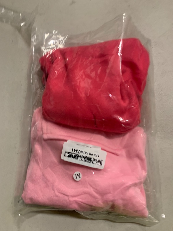 Photo 1 of 2 Pack Dog Hoodie Warm Dog Sweater Cold Weather Dogs Sweatshirt Pet Clothes for Small Medium Dogs for Male Female Girl Boy Daily Wear (Rose+Pink, M (Back: 12.59",Chest: 18.1"))