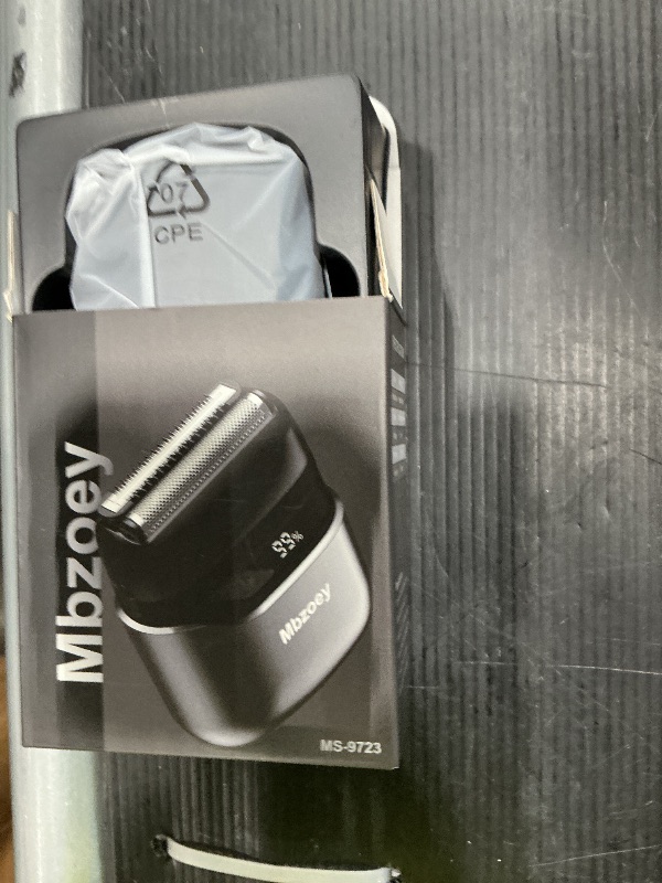 Photo 1 of Mbzoey Electric Foil Shavers for Men: Mini Electric Razor for Face - IPX7 Waterproof Cordless Razor with LED Display & Fast Charge - Micro-Comb Technology & Precision Blades, Black