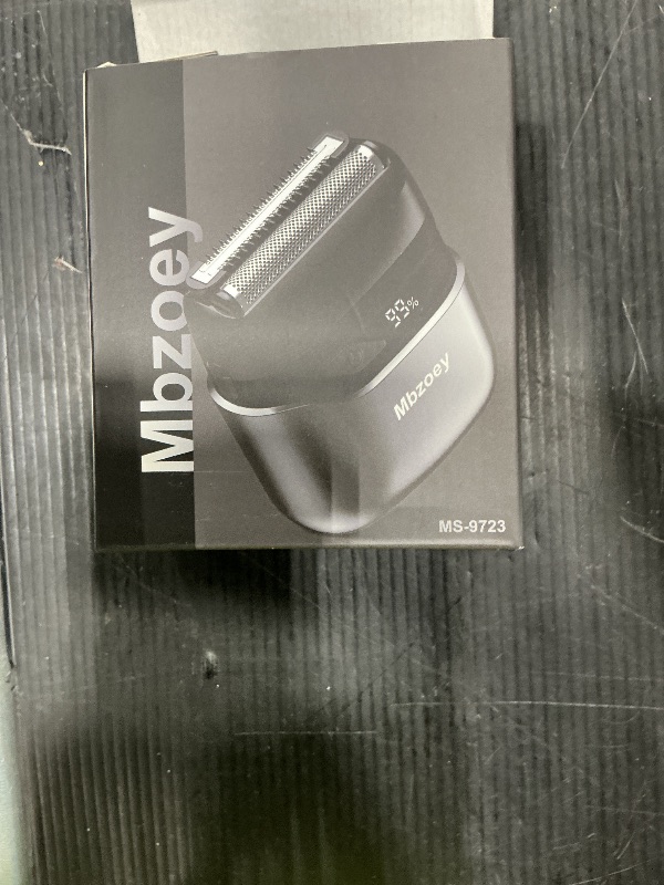 Photo 1 of Mbzoey Electric Foil Shavers for Men: Mini Electric Razor for Face - IPX7 Waterproof Cordless Razor with LED Display & Fast Charge - Micro-Comb Technology & Precision Blades, Black