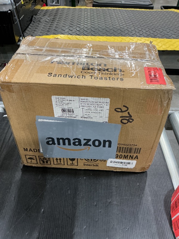 Photo 1 of *USED*
Hamilton Beach Dual Breakfast Sandwich Maker with Timer, Ready in 5 Minutes, Removable Dishwasher Safe PFAS-Free Non-Stick Egg Cooker Ring, Silver (25490MNA)