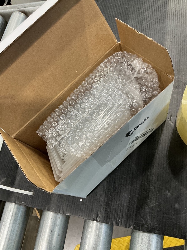 Photo 1 of **MUST PEEL FILM**
Ctosree 11 Pcs Acrylic Photo Frame L shape Slant Back Desktop Photo Frames Plastic Clear Sign Clear Acrylic Display Stand Table Top Sign for Home Office Wedding Restaurant Menu (3.5 x 5 Inch)