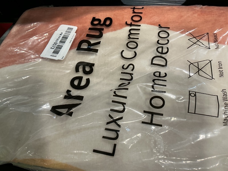 Photo 1 of Sungea Abstract Round Rug 3ft, Faux Wool Soft Throw Area Rugs, Washable Farmhouse Small Circle Rug, Floor Low Pile Mats for Bedroom Bathroom Laundry Room Nursery Decor