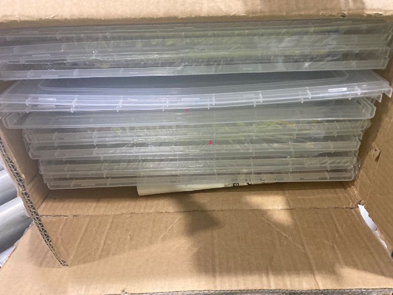 Photo 1 of *USED*
Amllas 8 Pack Shoe Boxes Clear Plastic Stackable, Large Shoe Storage Organizer with Lids,Drop Side Shoe Containers for Entryway,Sneaker Storage Fit up to US Size 13 (13’’x 10.6”x 8.3”)