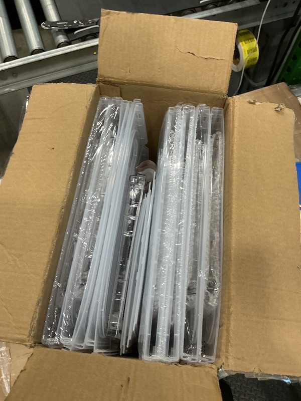 Photo 1 of *USED*
Amllas 8 Pack Shoe Boxes Clear Plastic Stackable, Large Shoe Storage Organizer with Lids,Drop Side Shoe Containers for Entryway,Sneaker Storage Fit up to US Size 13 (13’’x 10.6”x 8.3”)