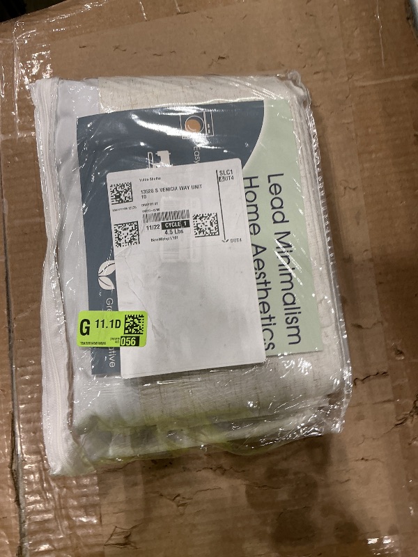 Photo 1 of *USED*
Guken Cream Linen Blackout Curtains 84 Inch Length 2 Panels Set for Living Room Bedroom Back Tab Thermal Insulated 100% Black Out Linen Drapes Room Darkening Window Curtains Ivory Natural