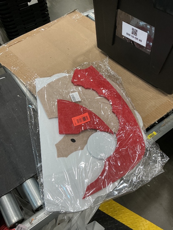 Photo 1 of 32x16 inches Large Felt Board, Puzzle Christmas Santa Decoration Cork Board, 0.9cm Thick Bulletin Board with Adhesive Nano Tape, Removable Wall Decoration for Home, Living Room, Bedroom, Door - Red