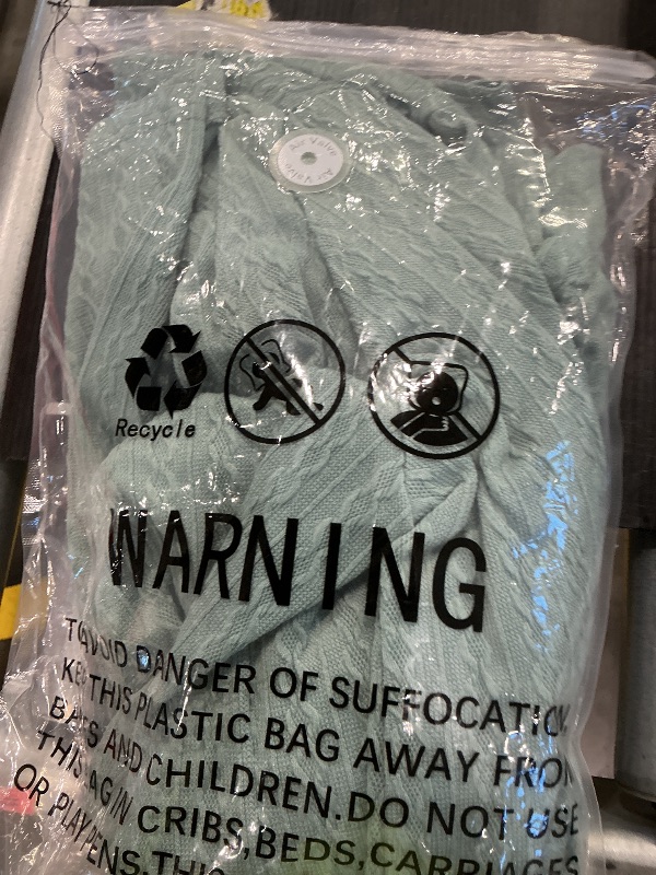 Photo 1 of **MISSING BUTTONS**
Women's Lightweight Half Button Down Shirt Casual V Neck Long Sleeve Twist Pattern Tunic Tops Comfy Solid Color Blouse Green Large