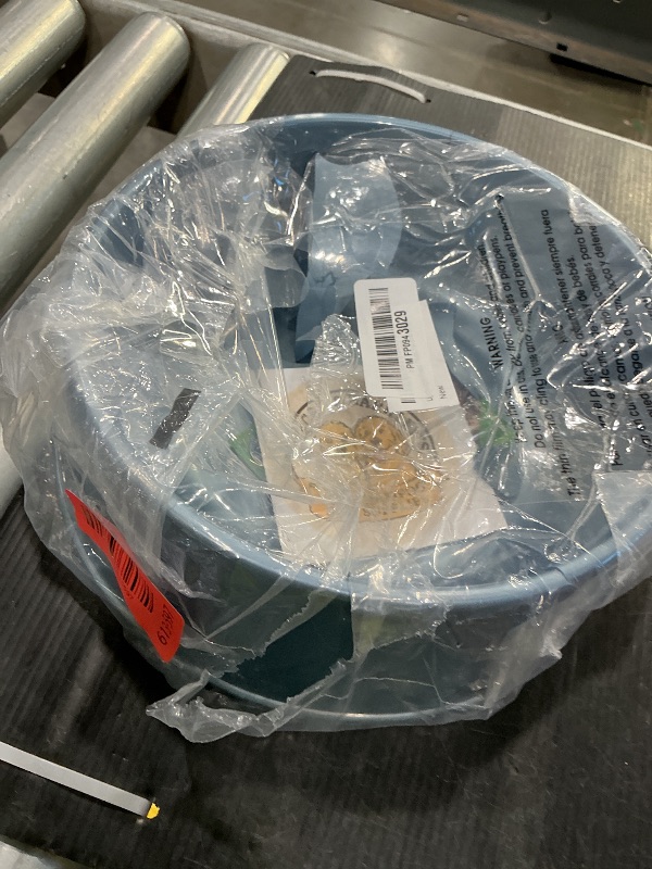 Photo 1 of ***MAJOR DAMAGE*** Lightweight Plastic Pet Bowl 64 OZ for Dogs & Cats - BPA-Free Food or Water Dish | Easy to Clean, Indoor/Outdoor Use (Blue, Large)