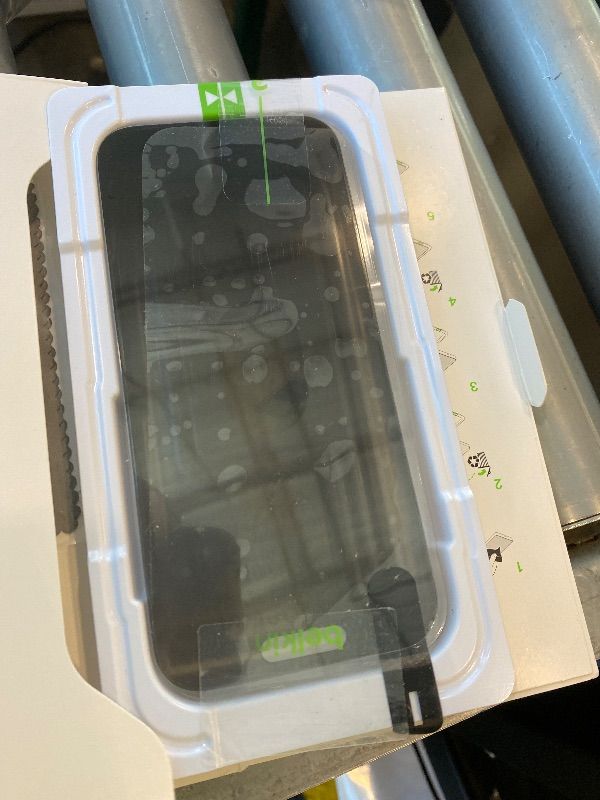 Photo 1 of ****IPHONE 17 AND IPHONE 16 PRO, NOT 17 PRO**** Belkin ScreenForce InvisiGlass Privacy Screen Protector for iPhone 17 AND/OR 16 Pro, Scratch-Resistant Impact Protection w/Included Easy Align Tray for Bubble Free Application - Made with Recycled Glass