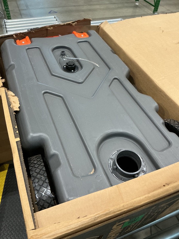 Photo 1 of ***VERY USED*** Camco Rhino 36-Gallon Portable RV Tote Tank - Features 2 Steerable No-Flat Front Wheels & Built-in Gate Valve - Includes Removable 24" Tow Bar, 3’ Sewer Hose & More RV Accessories (39007)