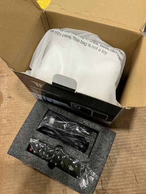 Photo 1 of *MINOR DAMAGE - USED*
Wielio Projector with WiFi and Two-Way Bluetooth-Full HD Movie Projector for Outdoor Movies, 300"" Display Home Theater, Compatible with iOS/Android/TV Stick/HDMI/USB.