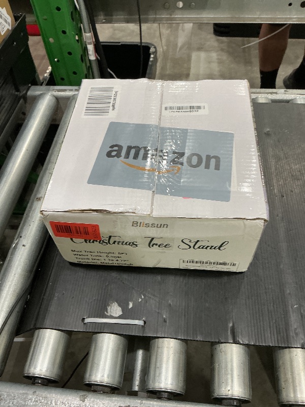 Photo 1 of Blissun Christmas Tree Stand, Christmas Tree Holder, Xmas Tree Base Stand for Real Trees, Fits up to 8FT Real Trees, Green