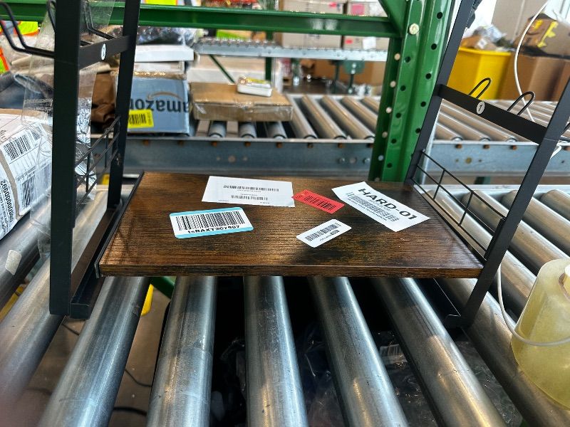 Photo 1 of *dAMAGED ITEM/ BROKEN LEFT LEG* OGEMXU Coffee Station Organizer, 3 Tier Bar Organizer for Countertop, Mug Cup Holder Stand With 12 Hooks and 28 K Cup Storage for Kitchen, Home & Office, Rustic Brown