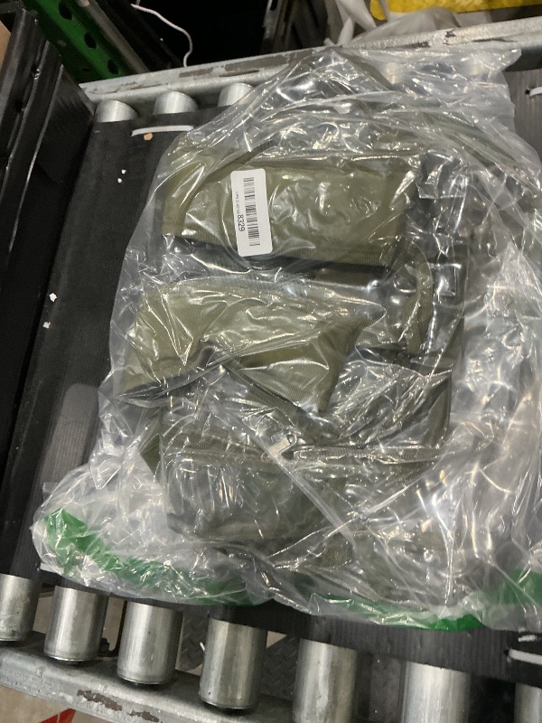 Photo 1 of * Dirty item  check clerk comments* Vorspack Clear Backpack Heavy Duty PVC Transparent Backpack with Reinforced Strap Stitches & Large Capacity for College Workplace Security - Green