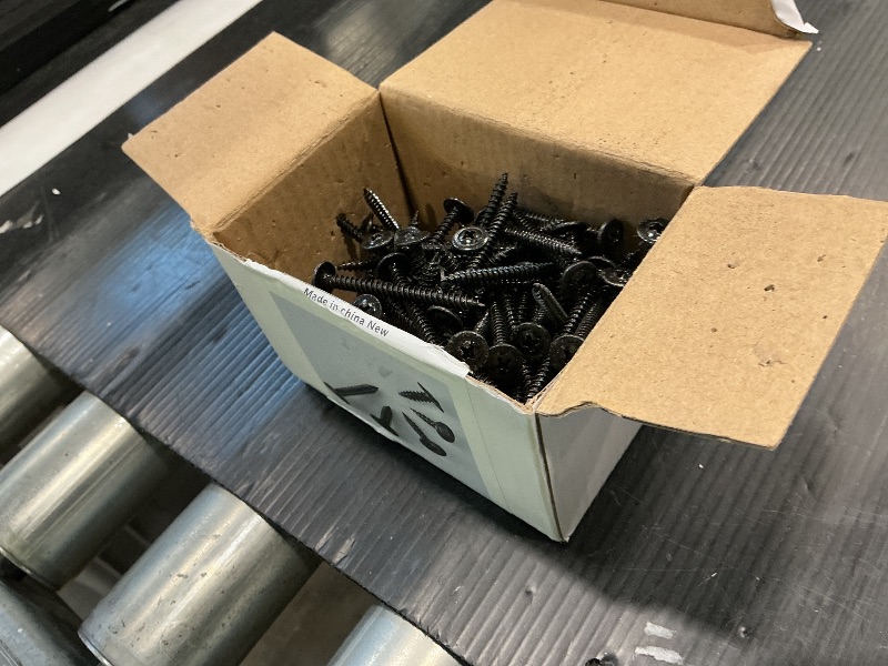 View 2 of (100 pcs)#8×2" Black Truss Head Wood Screws Quick Metal Self Tapping Zinc Oxide