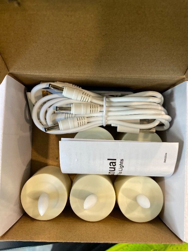 Photo 1 of ***MISSING ONE*** BEICHI Rechargeable Candles, Tea Lights Candles Battery Operated with Remote, Flameless Votive Candles with 2/4/6/8h Timer Flickering for Home Decor- Dia 1.5" x H 2.3"- 6 Pack