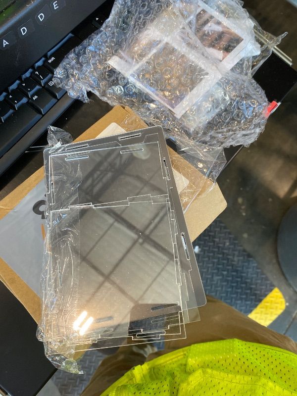 Photo 1 of ***MINOR DAMAGE*** LANSCOERY Clear Acrylic Display Case, Assemble Small Display Box Stand with Black Base, Dustproof Protection Showcase for Collectibles Memorabilia Figurines (6x4x4inch; 15x10x10cm)